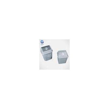 Small Square Kitchen Garbage Bin / Outdoor Plastic Wheelie Bin 23L