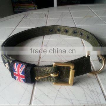 2 inch military braided nylon dog collar