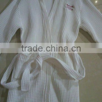 cotton waffle bathrobe