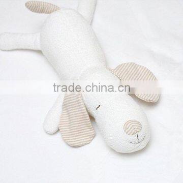 Wholesale 100% Organic Plush Dog Baby Teething Toy Doll photo-2