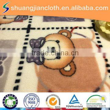 double-side textile printing polyester flannel fabric