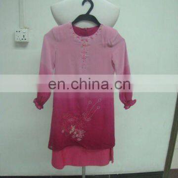 abaya girls' interlining robe hijab kids wear 2014 kids wholesale clothing