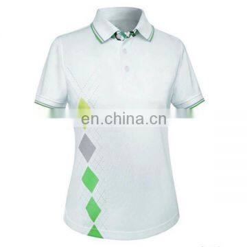 custom high quality sublimation breathable dri fit golf polo/ ladies golf shirts