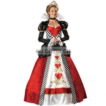 Ladies Queen Of Hearts adult Carnival Costume Halloween Outfit Alice Wonderland AGC069