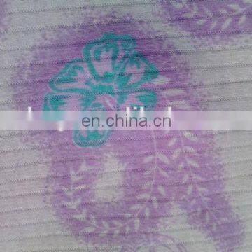 Shaoxing Winfar Drop Needle Interlock Pigment Print Polyester Cotton Knitting Fabric photo-2