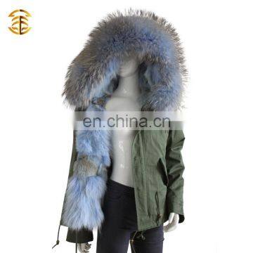 Wholesale Adults Style Winter Women Raccoon Fur Jacket