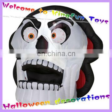 Lighting inflatable skull halloween gift