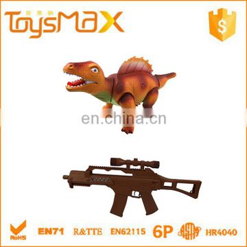 Infrared toy gun, Remote control plastic dinosaur toys for kids