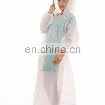 Promotional disposable plastic PE Poncho Raincoat