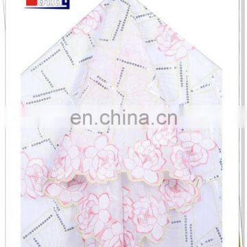 Fashionable african organza lace fabric for women