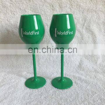 Custom Brand OEM plastic champagne glass/champagne flute