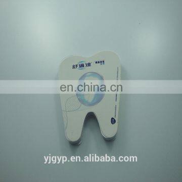 Customized die cut tooth shaped sticky notepad