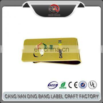 Top Quality Promotion Cheap OEM Souvenir Custom Soft Enamel Type And Stamped Type Brass Metal Gold Clip