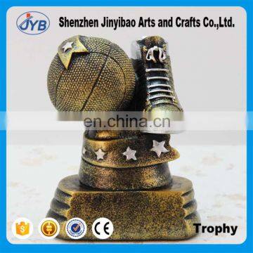 Custom made gold basketball shoe resin crafts