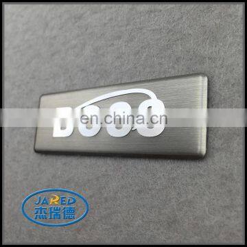 Chinese Suppliers Self Adhesive Custom Name Design Car Metal Brushed and Embossed Aluminum Label photo-5