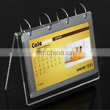 Wholesale hot sale high quality cleat acrylic calendar holder