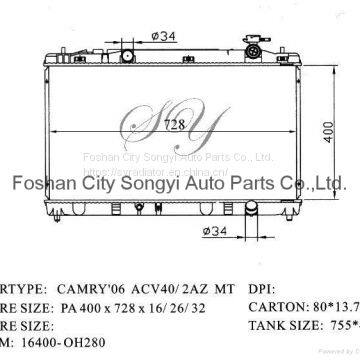 Детали двигателя автомобиля. Радиатор для Toyota Camry ′06 ACV40/2AZ MT