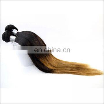 1B 27 Blonde color Straight good humen remy peruvian ombre virgin hair