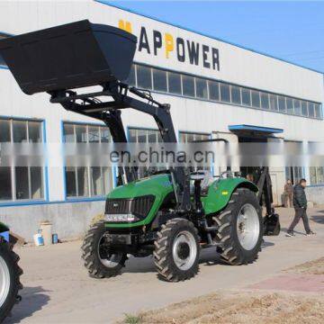 100hp AC Farm Tractor 1004 Tractor With Backhoe and Loader