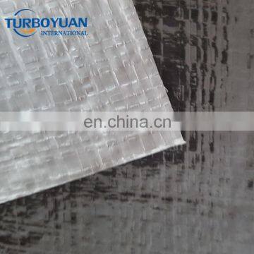 wholesale price plastic reflective tarp fabric black/silver HDPE fire resistant tarpaulin