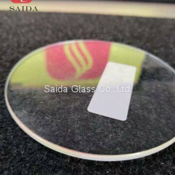 China OEM glass manufacturer 4mm heat tempered round shape with flat polished edges for coaster