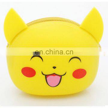 Cartoon Shape Round Mini Money Bag Assort Coin Bank Fish Shape Girls Clutch Silicone Wallet Wristlet Purse photo-6