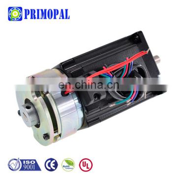 1.8 degree 4 wire 3A 2 phase Single D-cut shaft 76mm length 180N.cm Square high quality nema 23 stepper motor with brake