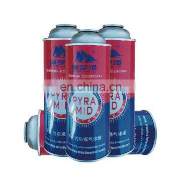 butane cartridge gas cylinders& Aerosol cans for gas lighter butane