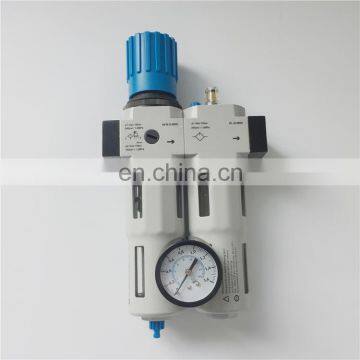 GOGO ATC High quality Pneumatic FRLair filter regulator and lubricator Manual drain 3/8 inch MIDI type air source treatment unit