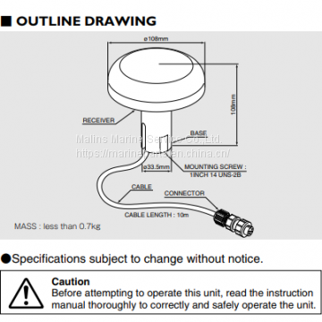 JRC JLR-4340(GPS 124) GPS RECEIVER photo-3