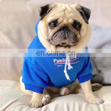 Senior brand Pet dog bulldog fleece thicker hoodie Clothes Fat dog warm coat