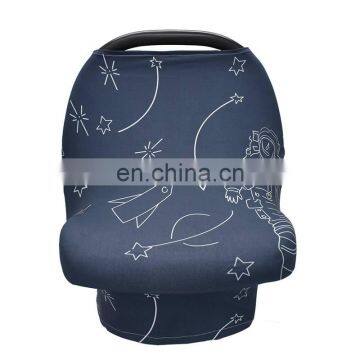 Classic Design Stretchy Car Seat Cover Baby Carseat Canopy Privacy Breastfeeding Cover Shopping Cart Cover photo-4