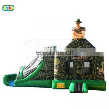 military inflatable bouncer bouncing jumping bouncy castle bounce house