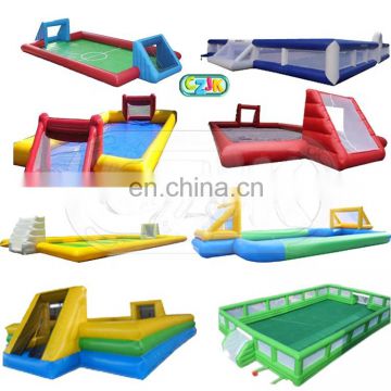 new cheap pvc custom blow up inflatable football soccer pitch field court