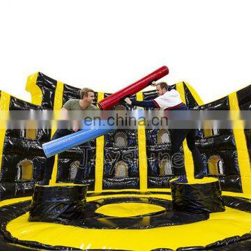 Team Building Games Inflatable Gladiator Joust Arena Fighting Game Playground For Sale