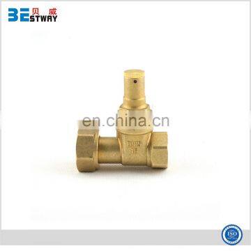 ISO certification high pressure brass lockable gate valve