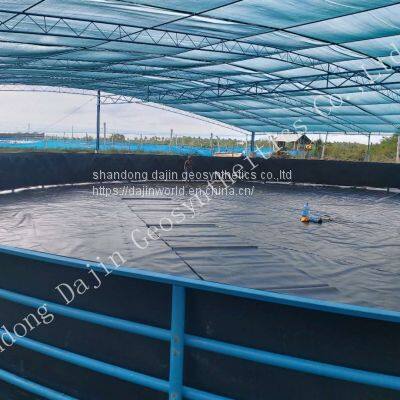 0.5mm 0.75mm 1mm Black HDPE LLDPE Geomembrane Pond Liner for Fish Shrimp Farming Tanks photo-4