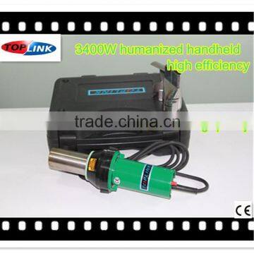 3400W humanized handheld hot air welder with best welding quality and 3000hours working time