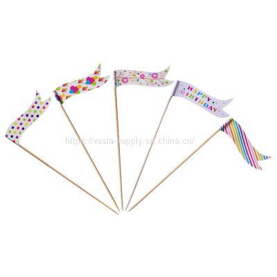 Flags Sticks Fruit Picks Party Artwork Toothpick Decoration Cupcake/Cake/Ice Cream Toppers photo-2