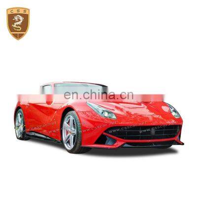 Hot sale RZ style carbon car front lip for f12 bumper splitter auto parts