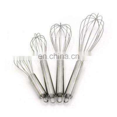 (6/8/10/12 Inches) Stainless Steel Egg Beaters Beater Hand Whisk Mixer Kitchen Tools Butter Blender photo-3