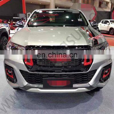 New Car Accessories Front Bumper Facelift Conversion Body Part Kit for toyota Hilux rocco 2019+