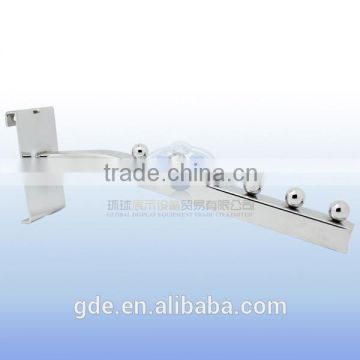 Metal chrome display hook for gridwall