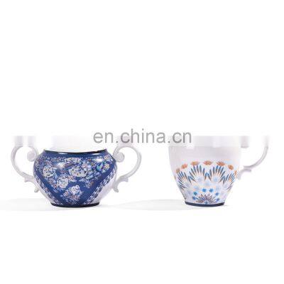 Blue and White Flower Series Chinese Dinner Plate Porcelain Home Decor Vase Jar Dinnerware Set and Tea Set photo-5