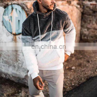 2021 Christmas Spring Amazon Men's European and American Three-color Print Hooded Custom Fashion Casual Sweater Men photo-4