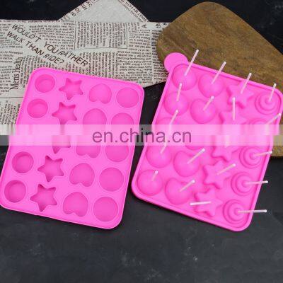 Best Quality 20 Cavity Multi Shape Food Grade Silicon Lollipop Mold photo-2