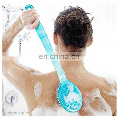 Best Selling Long Handle Brushing Plastic Dry Body Bath Brush photo-5