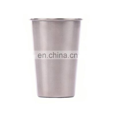 10oz/16oz/20oz Camping Beer Pint Single Wall Stainless Steel Cups