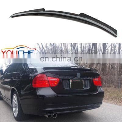 M4 Style Carbon Fiber Rear Spoiler Car Trunk Lip Auto Boot Wing Spoiler for 05-11 BMW 3 series E90 sedan