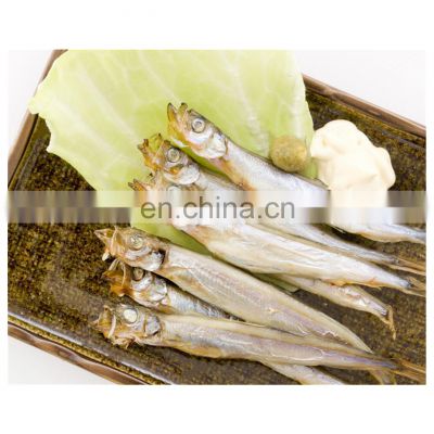 Hot sale one night dried fish frozen capelin with roe